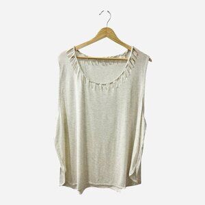 Shape Active Women’s Beige Tank Top Plus Size 2X Scoop Neck Moisture Wicking NWT